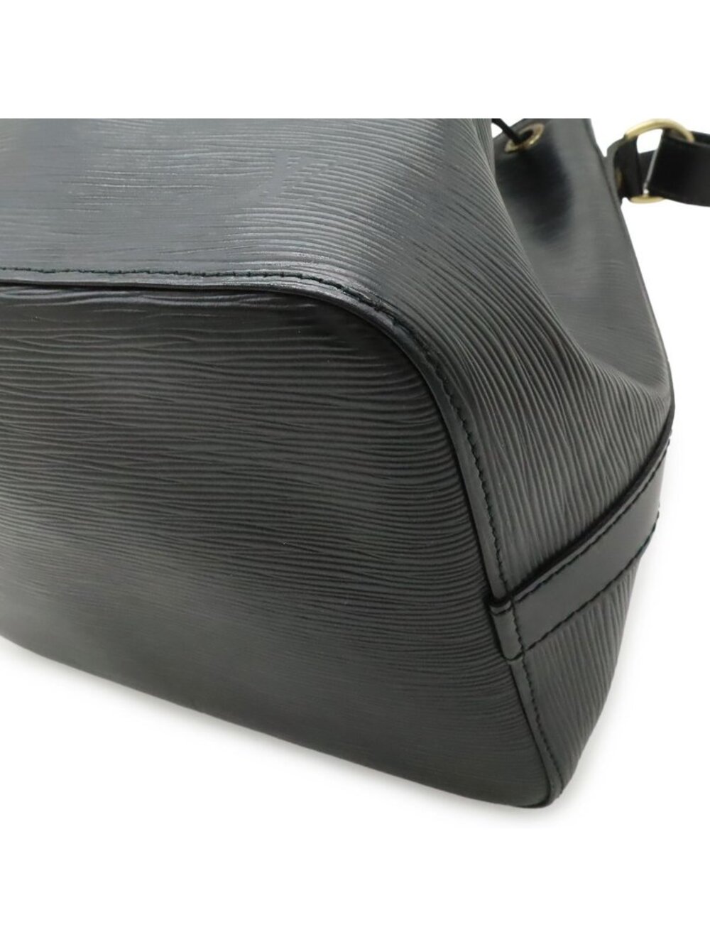 Louis Vuitton Epi Petit Noir Shoulder Bag Drawstring Black - Picture 3 of 8